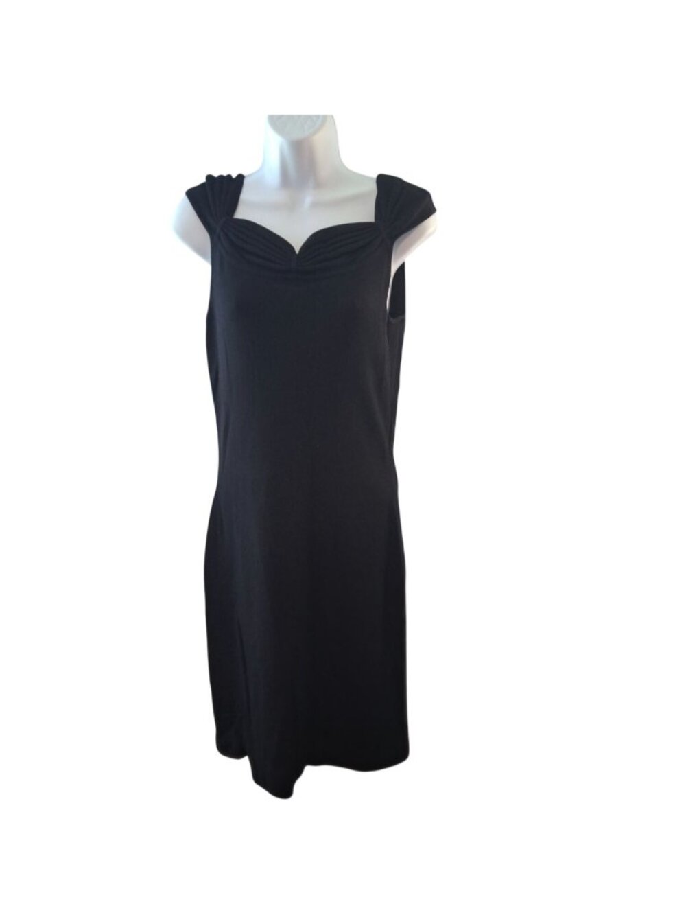 BCBG MAXAZRIA Sweater Bodycon Dress  Black M Sleeveless Quiet Luxury Chic